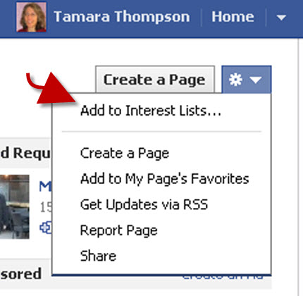 Facebook interest lists